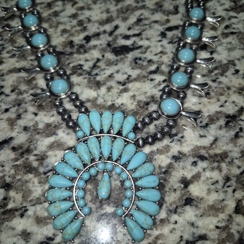 Turquoise and Silver Necklace